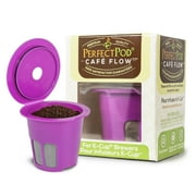 Perfect Pod Cafe Flow Refillable K Cup, 4-PK | For Keurig and Select Single Serve Coffee Makers