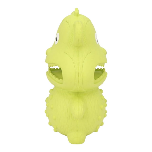 Juguete de goma chirriante para perros, juguete chirriante para perros, juguetes interesantes e indestructibles para perros, juguete de goma para masticar para perros, rendimiento finamente ajustado