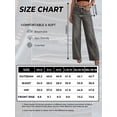 thumbnail image 3 of EMMIOL Women's High-Waisted Seamed Wide-Leg Jeans Stretchy Vintage Washed Denim Pants Casual Y2K Streetwear Trousers, 3 of 8