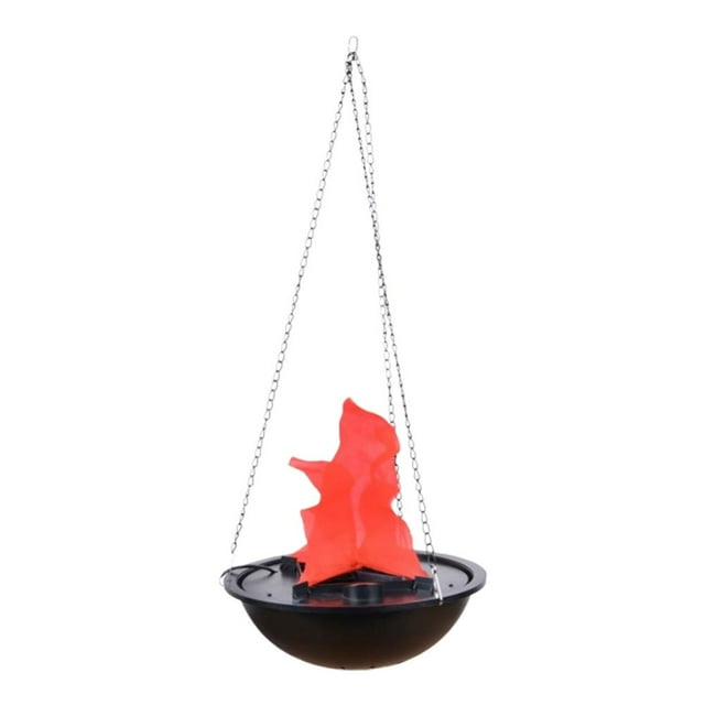 Halloween Decorations,Fake Artificial Fire Cauldron With Led Lights Decorations,3d Fake Hanging Fire Cauldron,Fake Fire Light,Campfire Halloween Lamp Prop Flame Light For Christmas,Festival,Party