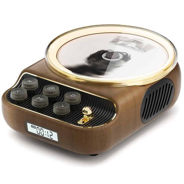 Reproductor de CD portátil FREEFISH K_8 con altavoz Bluetooth y radio FM