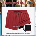 thumbnail image 3 of COOFANDY Mens Swim Trunks Quick Dry Bathing Suit Square Leg Summer Beach Shorts with Compression Liner, 3 of 6