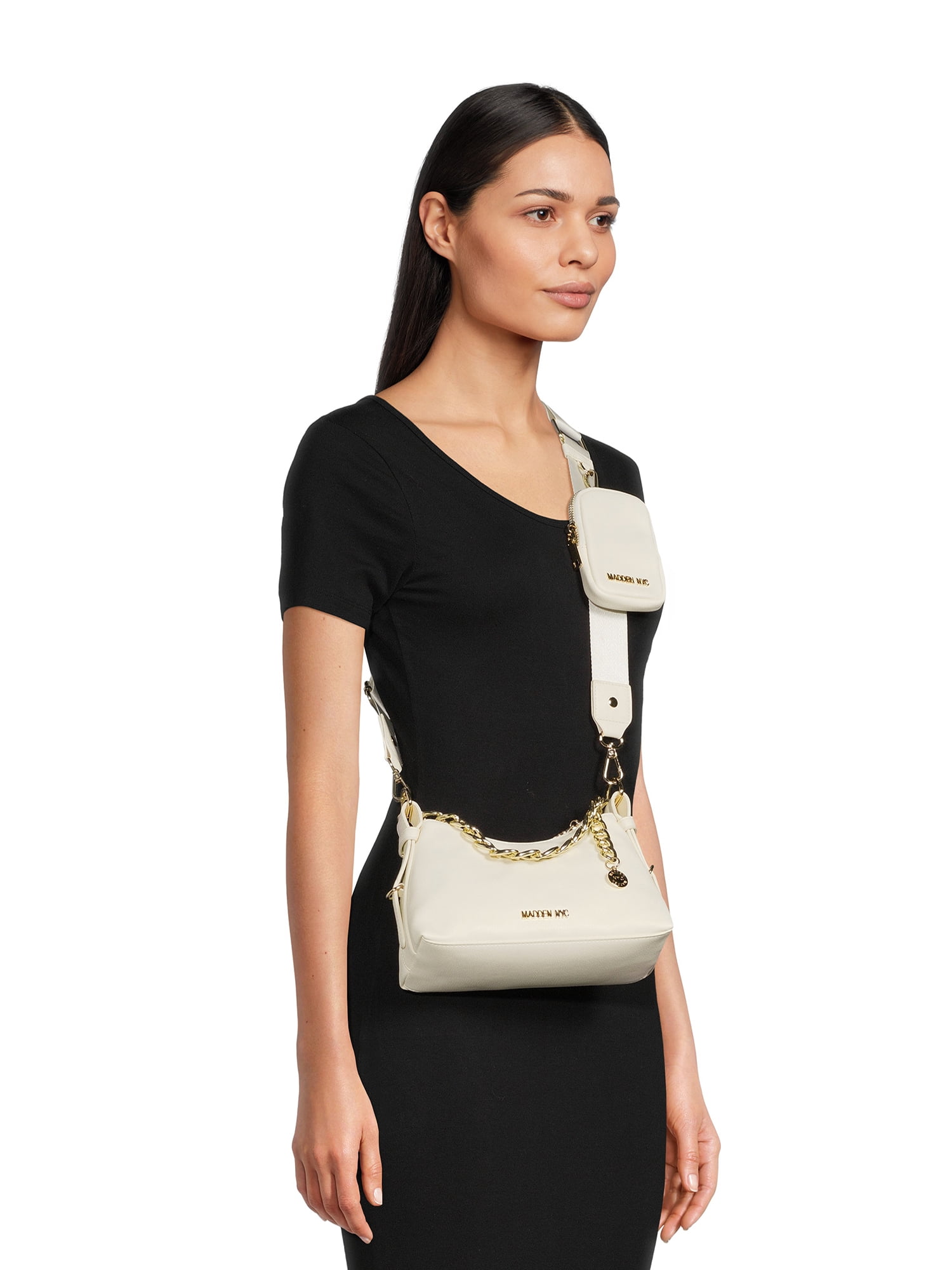 Madden NYC Charm Chain Crossbody Bag with Removable Pouch