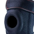 thumbnail image 5 of Almencla Genouillères de Compression Ajustables avec Stabilisateurs Latéraux Coussinet de Protection de Rotule Noir Rouge, 5 of 5