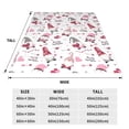 thumbnail image 3 of Salouo Valentine's Day gnomes Print Bed Blankets, Flannel Blanket Comfortable Air Conditioning Blanket Lightweight Blanket for Sofa Bed Travel & Couch-40"x30", 3 of 7