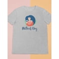 thumbnail image 3 of Mother's Day With Flowers Shaped T-Shirt Women -Image by Shutterstock, Female Large, 3 of 4