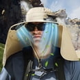 thumbnail image 2 of PALIFEUR Solar Powered Fan Hat Lightweight Solar Fan Hat Summer Water Proof Sun Hat Outdoor Hat With Fans Solar Power for Hiking Camping Beach, 2 of 7