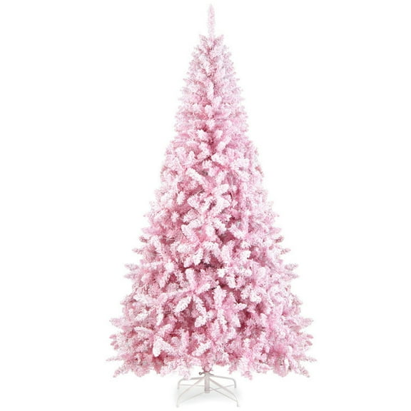 Resenkos Christmas Tree,Home Party Christmas Tree Decorations,7.5 Feet Flocked Christmas Tree