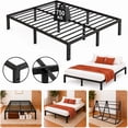 thumbnail image 1 of Base Cama Matrimonial Reforzada Soporta 750kg Acero 190x140x36 cm Plegable, 1 of 12