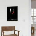 thumbnail image 4 of JRXY Red and Black Wall Art Wine Wall Decor Kitchen Dining Room Accessories Minimalist Wine Glass Canvas Pictures Kitchenware Bar Pub Painting Artwork for Living Room Office Home Decorations  pattern1, 4 of 4