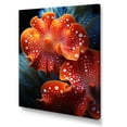 thumbnail image 2 of Designart "Vibrant Scarlet Underwater Garden I" Coastal Coral Under Water Canvas Art Print, 2 of 7
