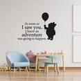 thumbnail image 2 of Going To Happen Winnie Pooh Life Postive Quote Cartoon Wall Sticker Art Decal for Girls Boys Room Bedroom Nursery Kindergarten House Fun Home Decor Stickers Wall Art Vinyl Decoration Size (35x40 inch), 2 of 3