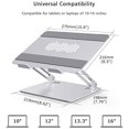 thumbnail image 3 of Laptop Stand, EPN Adjustable Laptop Holder, Multi-Angle Laptop Riser with Heat-Vent to Elevate Laptop, Adjustable, 3 of 5