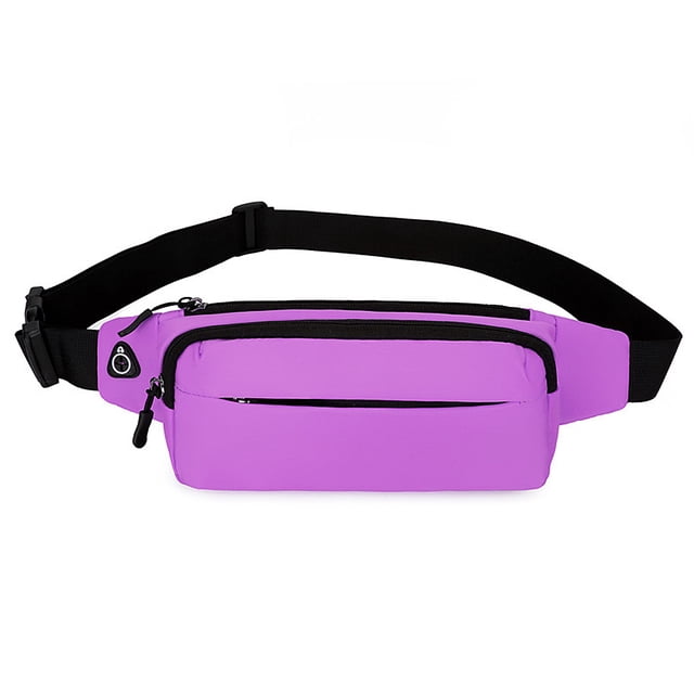 Bolso impermeable de la cintura del teléfono móvil de los deportes del trabajo que corre el bolso de los hombres pequeños de moda púrpura