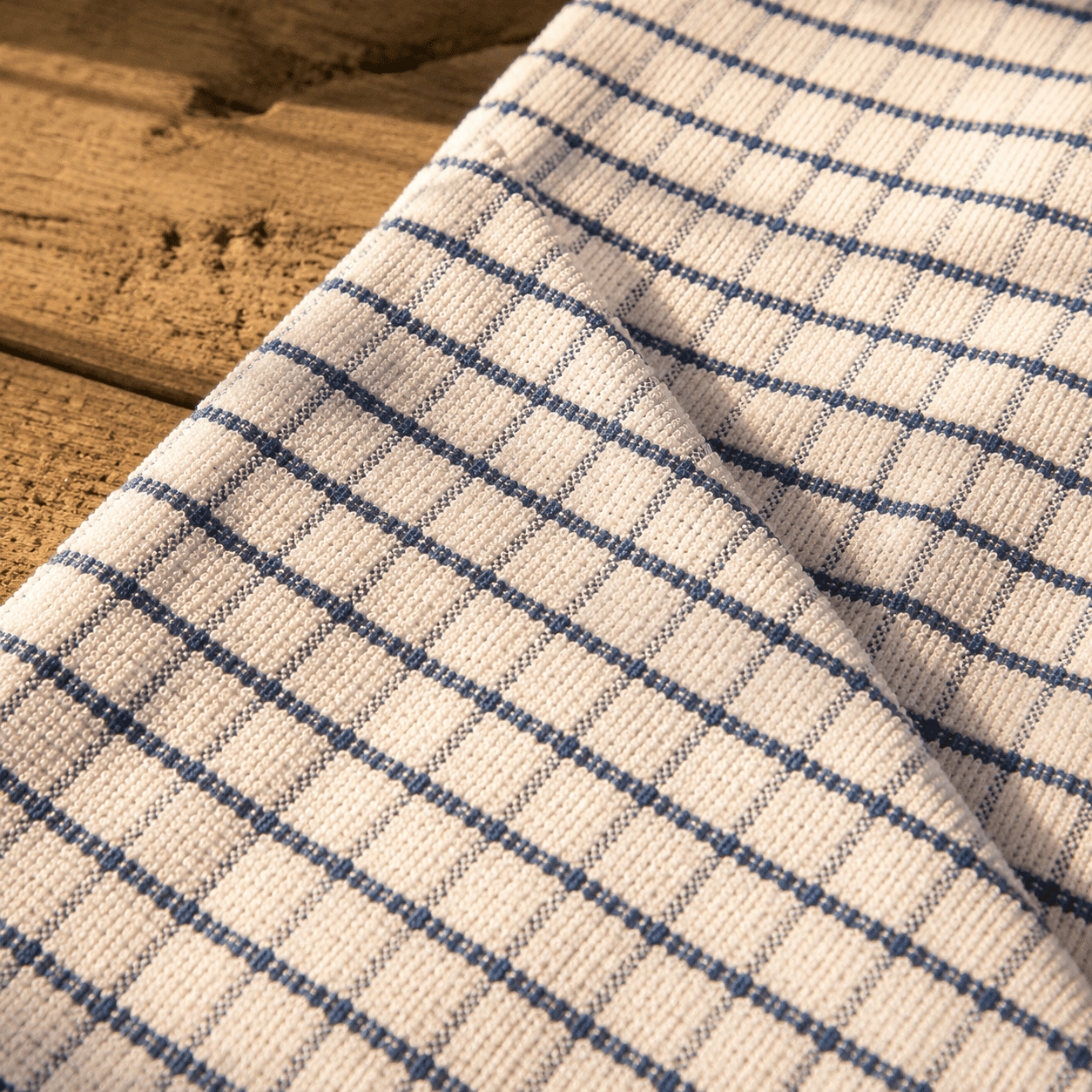 Blue 20 x 28 Inch Set of 4 Terry Cotton Kitchen Towels with Hanging Loop
