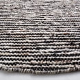 thumbnail image 3 of SAFAVIEH Natura Stephen Distressed Area Rug, Black/Ivory, 6' x 6' Round, 3 of 8