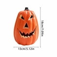 thumbnail image 2 of Halloween Ceramic Pumpkin Lantern with LED Light Perfect Indoor/Outdoor Jack-O'-Lantern Decoration, 2 of 4