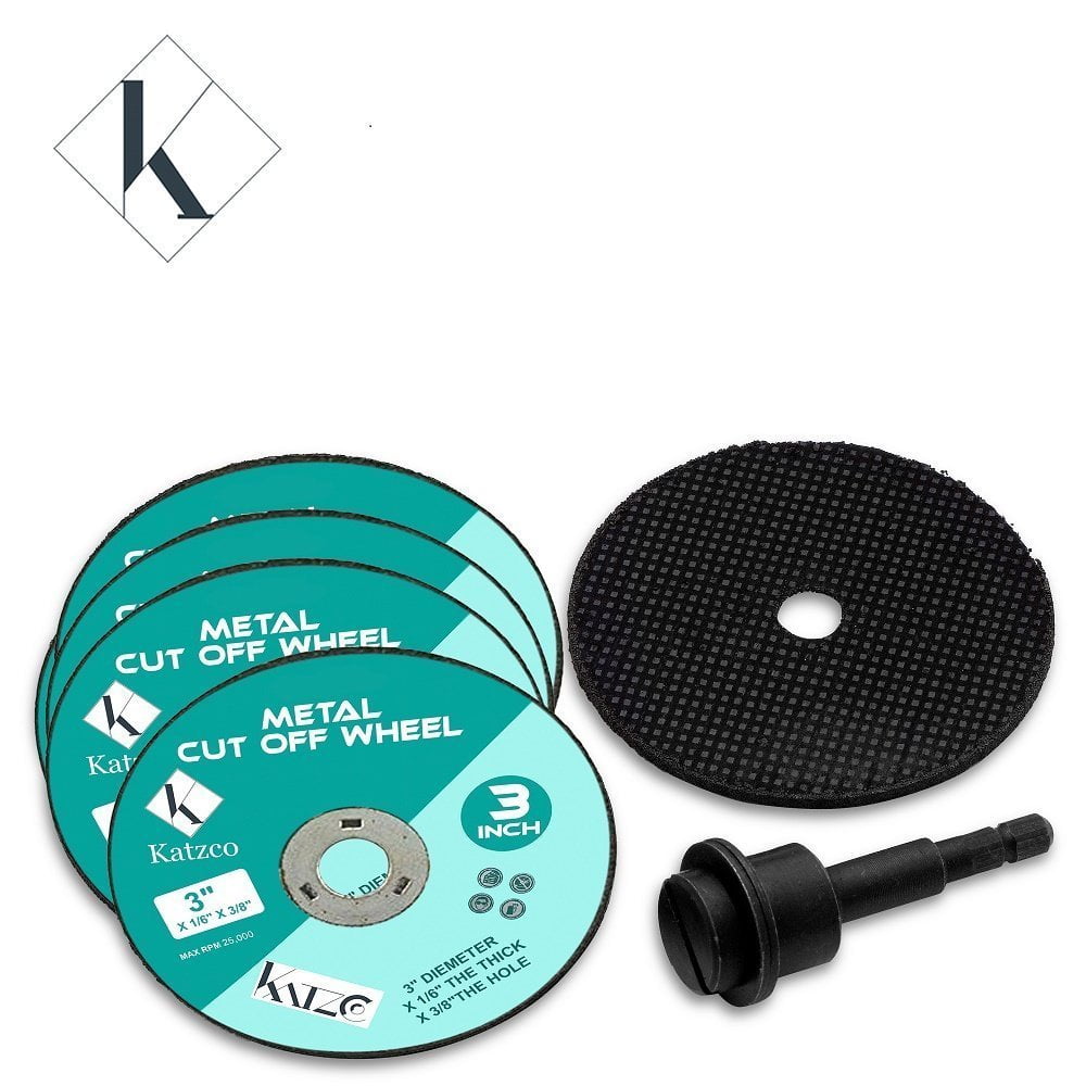 3 Inch Metal Cutting Wheel With 1/4" Mandrel. Wheel Size 3" X 5/64" X