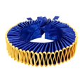 thumbnail image 1 of Volante de cuello de payaso isabelino desmontable para accesorios de fotografía, festivales y festividades. Oro azul, 1 of 8