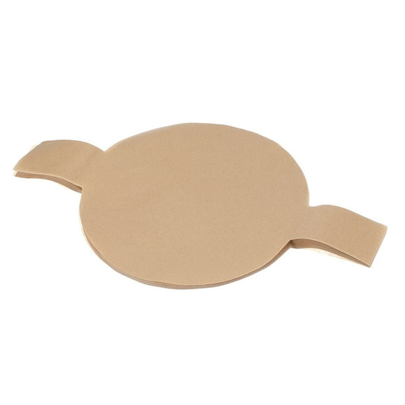 Uxcell Papel Pergamino Redondo de 10 Pulgadas, Hojas para Hornear Antiadherentes Color Madera, Paquete de 100