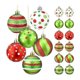 thumbnail image 3 of Juego de 12 bolas navideñas de plástico galvanizado pintadas a mano nuevas, colgantes para árboles de Navidad, decoraciones navideñas para centros comerciales, 3 of 4