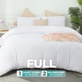 thumbnail image 2 of Juego completo de fundas de edredón Utopia Bedding con 2 fundas de almohada, color blanco, 2 of 8