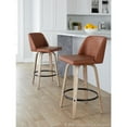thumbnail image 4 of LumiSource White Toriano 26" Fixed-Height Counter Stool - Set of 2, 4 of 10