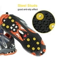thumbnail image 5 of Htwon Snow Anti Slip Spikes Grips Crampon Cleats Boot Shoes Covers Ice Grippers Studs, 5 of 19