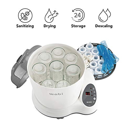 Wabi Baby WA 8811N Electric Baby Bottle Sterilizer Dryer Grey Walmart