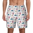 thumbnail image 3 of Uemuo Sea Turtle Pattern Mens Swim Trunks Quick Dry Board Shorts with Mesh Lining, Stretch Beach Shorts Quick Dry No-Chafing Board Shorts-X-Large, 3 of 9