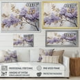 thumbnail image 4 of Designart "Dreams Of Pastel Lilacs I" Lilacs Floater Framed Canvas Wall Art, 4 of 5