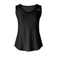 thumbnail image 4 of QUINDOS Womens Tank Tops Plus Size Black Ribbed Summer Fashion Printed Sleeveless Blouse Round Neck Casual Womens Camisoles 2025, 4 of 6