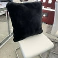 thumbnail image 5 of Modern Soft Luxury Chinchilla Feel Faux Fur Pillow, 5 of 35