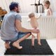 thumbnail image 2 of Bathroom Rug 50 X 80cm, Super Absorbent Plush Microfiber, Non-slip Bathroom Mat, Machine Washable, Suitable For Bath, Shower And Bathroom, Black, 2 of 5