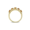 thumbnail image 4 of 1.20 Carat (Ctw) Citrine Band Ring in 14K Yellow Gold with Diamonds for Women, 4 of 6