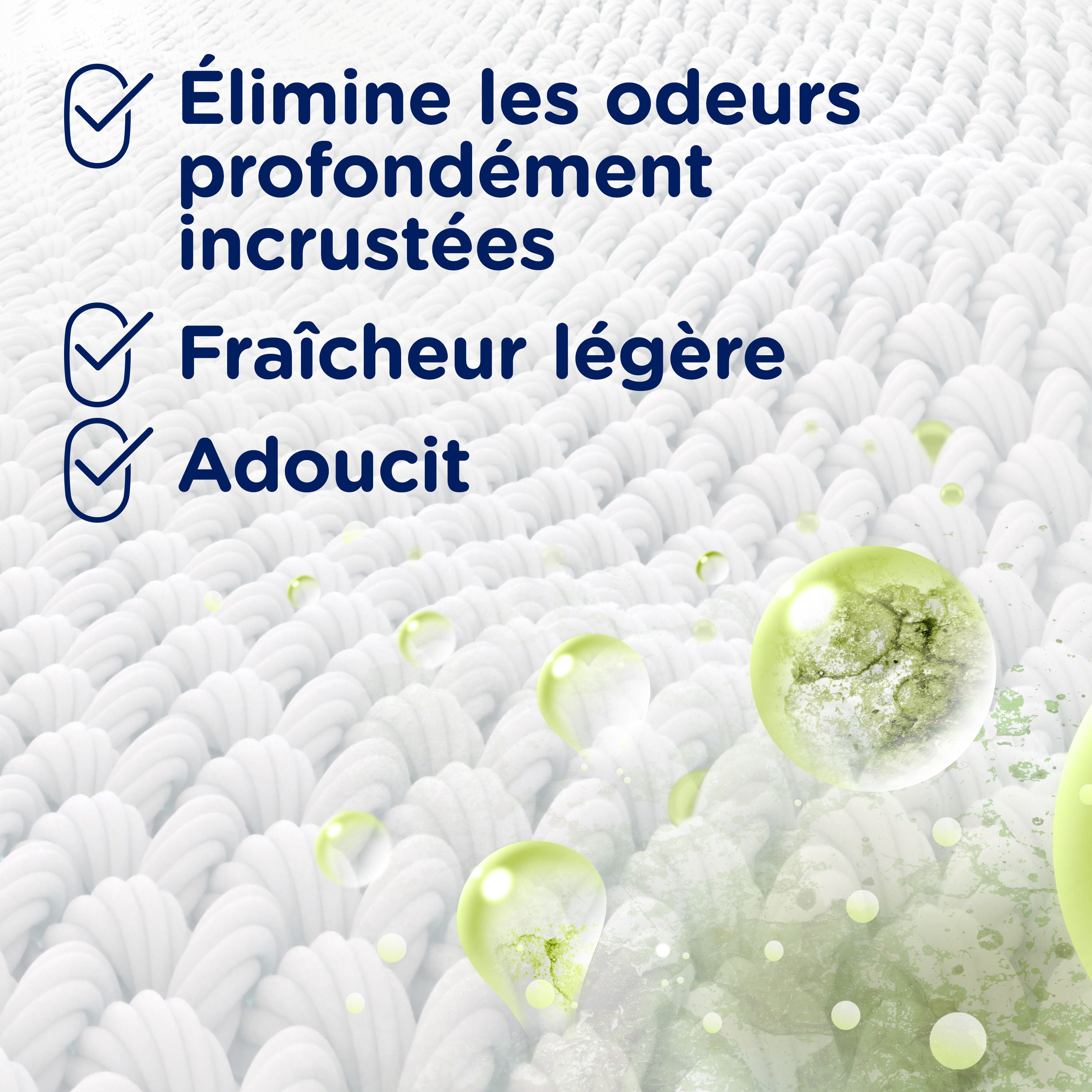 Downy Fabric Rinse Laundry Odour Remover, Active Fresh Scent, Fabric Softener and Laundry Odour Removal Rinse, 1.08 L