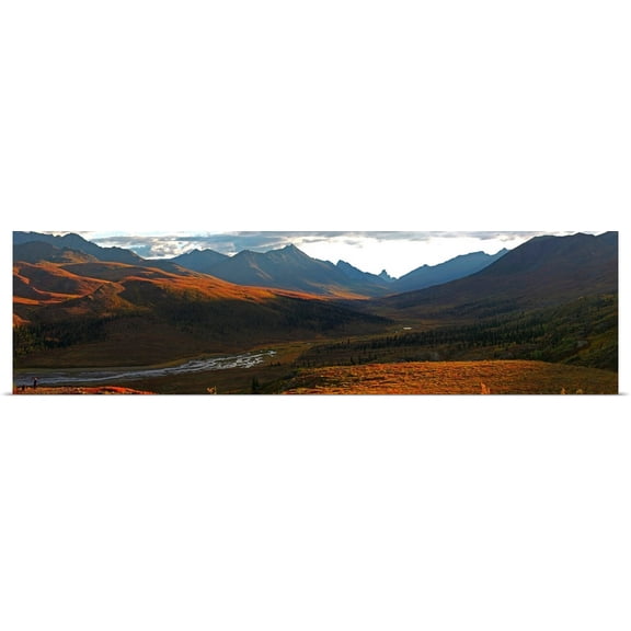 Great BIG Canvas | Rolled Robert Postma Poster Print entitled Panoramic Of Tombstone Lookout, Dempster Highway, Yukon, Canada