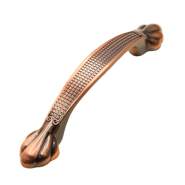 de manija de hardware de pequeña sala de vintage, perilla de puerta de muebles de resistencia, tamaño múltiple, múltiple para d 2803 红 古铜 -128 Soledad Manija de gabinete vintage
