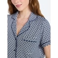 thumbnail image 4 of Joyspun Women's Dreamy Soft Collection Notch Collar Top and Shorts Pajama Set, 2-Piece, Sizes XS-3X, 4 of 5