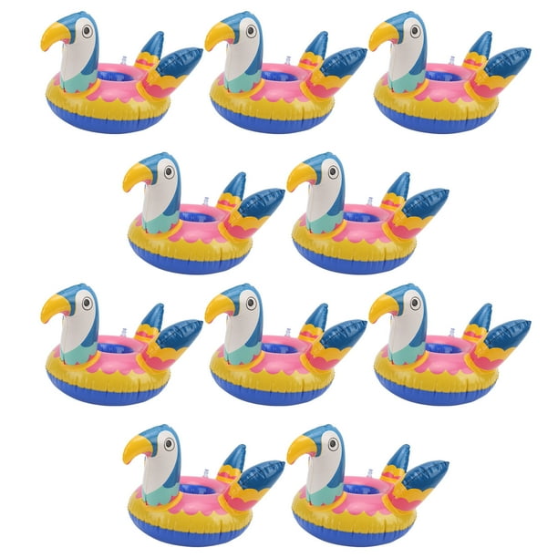 Pack De 2 Flotadores Para Piscina Con Soporte Para Bebidas Y Bomba – Hamacas Hinchables 4 En 1, Ideales Para Verano