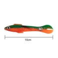 thumbnail image 3 of Cebo artificial de PVC 10cm/4in cebos falsos para herramienta de pesca al aire libre (rojo verde), 3 of 5