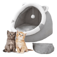 thumbnail image 1 of Casa Para Gatos Con Cama Plegable Y Cojín Suave Para Mascota, 1 of 4