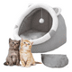 thumbnail image 1 of Casa Para Gatos Con Cama Plegable Y Cojín Suave Para Mascota, 1 of 4
