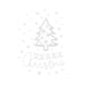 thumbnail image 1 of Toystoory Adhesivo de pared de árbol de Navidad, bricolaje, artesanía, fiesta, vacaciones, Navidad, calcomanía, atmósferas impermeables, decoración de Decoración del hogar Blanco Toystoory HA075057-02, 1 of 6