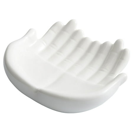 

PATKAW Sushi Plate Japanese Food Sushi Serving Plate Ceramic Hand Shaped Sushi Display Plate