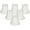White - 6 Pack, variant on Royal Designs, Inc. Decorative Inverted Corner Bell Chandelier Shade CS-714AGL-6, Antique Gold, 3 x 5 x 4.5, Pack of 6