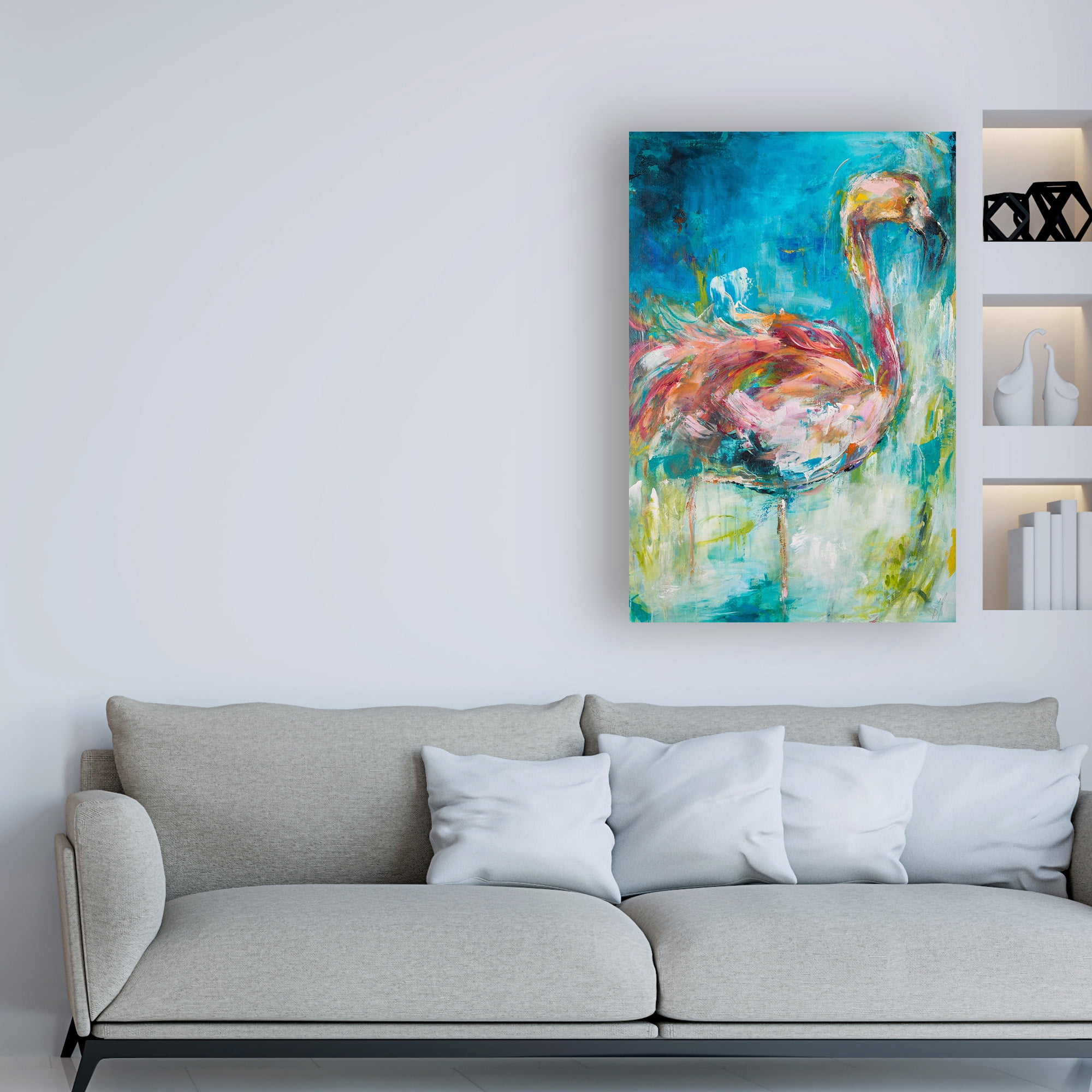 Trademark Fine Art 'Pretty in Pink No. 1' Canvas Art by Hilma Koelma