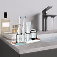thumbnail image 3 of Modern Bathroom Toothbrush Holders With Quick Dry Diatom Mud Tray - 4 Slots Storage Rack For Tooth Cup Shaver Soap Deals Of The Day Clearance, 3 of 8