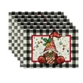 thumbnail image 1 of 6 Pcs Napperon de Noël en Coton Lin Nappe Thermique Tapis de Table de Cuisine, 1 of 4
