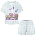 thumbnail image 3 of Pochacco Women Pajamas Set Loungewear Sleepwear 2 Piece PJ Sets, 3 of 7